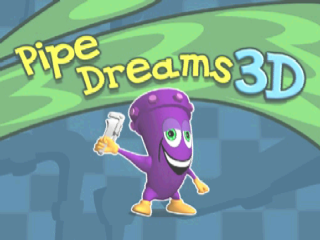 Pipe Dreams 3D title screen for Playstation